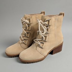 Sorel Cate Lace suede Waterproof Ankle Boot